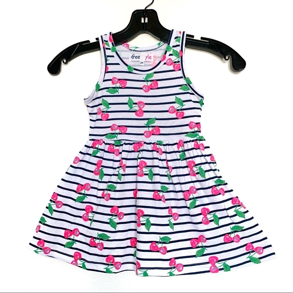 💜Sale Girls Cherry summer Dress‎